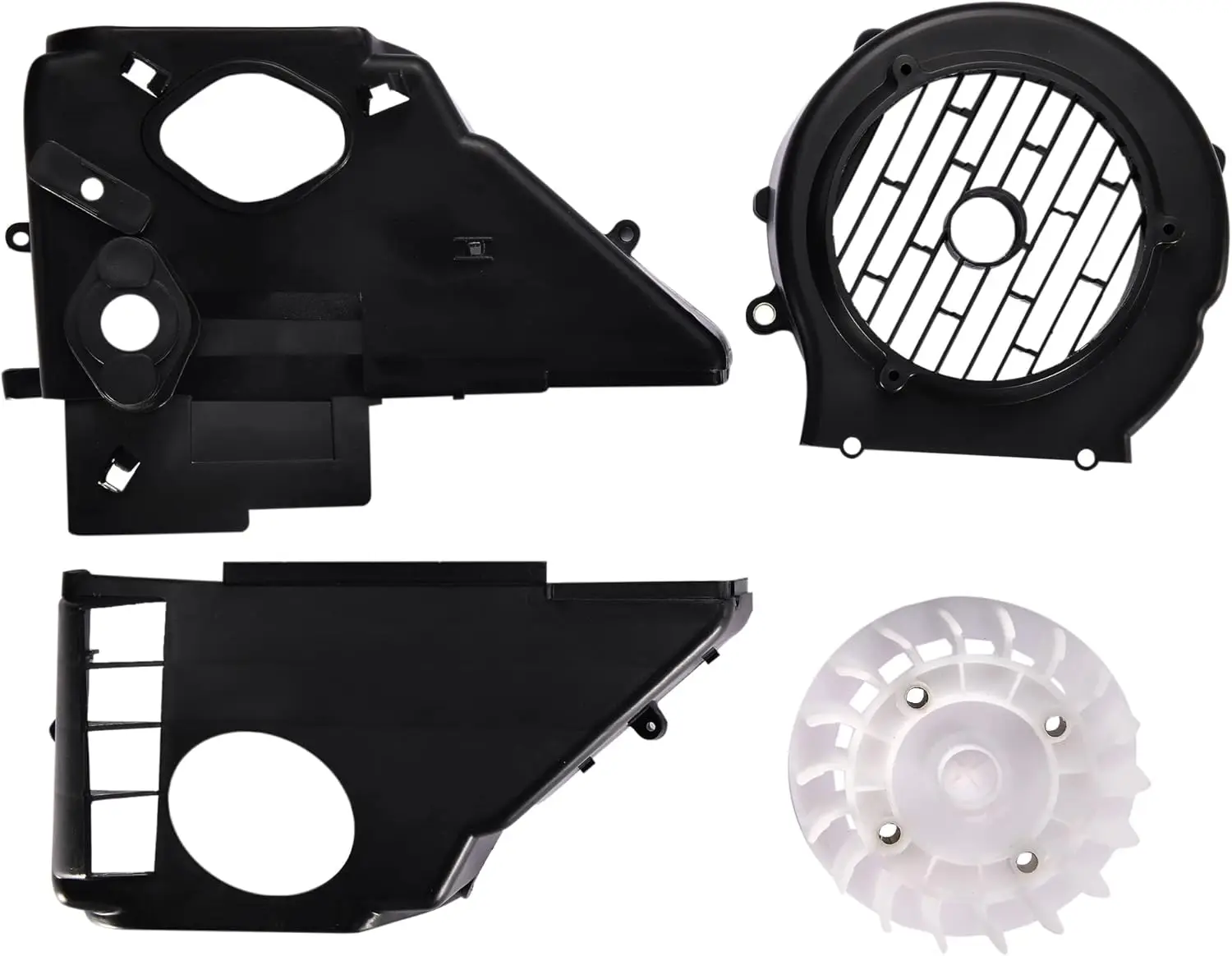 Air Director Cooling Fan Cover Assembly for GY6 125cc 150cc ATV Quad 4 Wheeler Go Kart Moped Scooter