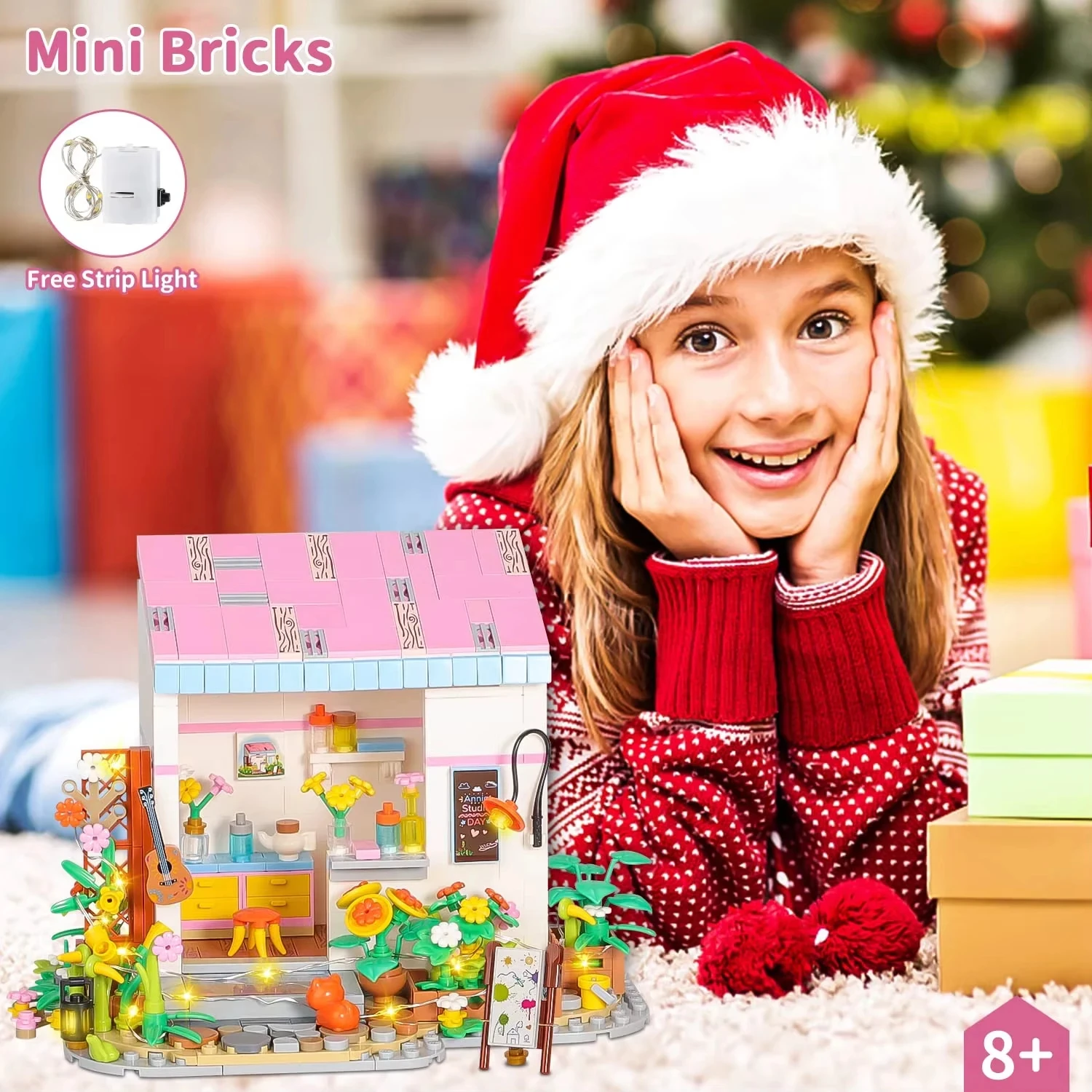 

Kbox 585PCS Annie's Studio Model Building Blocks Set in Gift Box - STEM Educational Toy for Children, Perfect Festival Gift