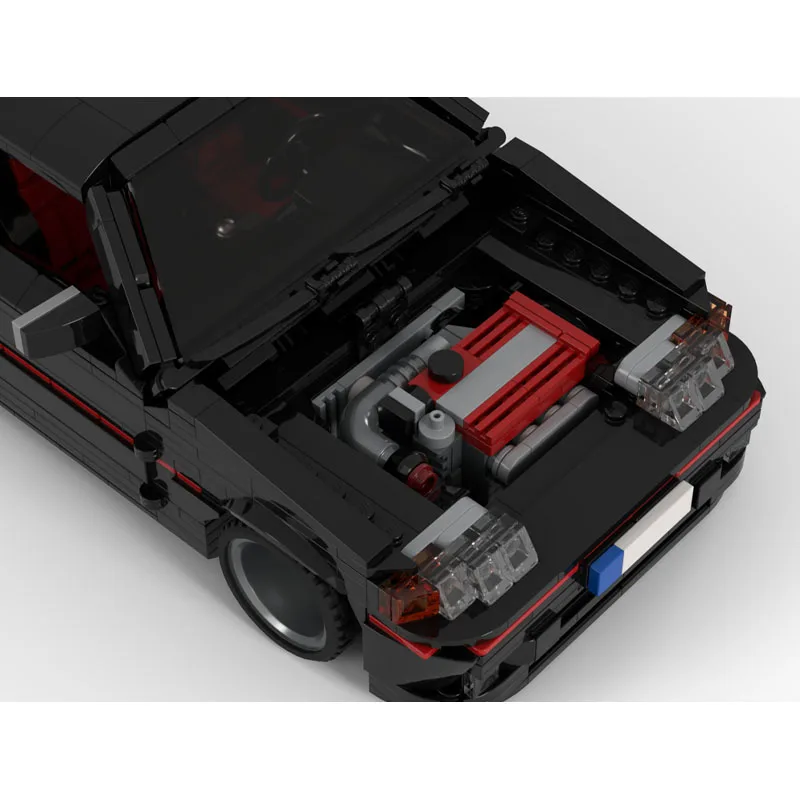 

MOC-244931 Classic New Black Sports Supercar Racing Building Block Model 1352 Parts MOC Boys Children's Birthday Toy Gift