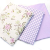 100% Cotton Width 235cm Fabric Pastoral Purple Flower Floral for BIY Bedding sheet Dress Craft Home Decor Quilting Textile Tissu