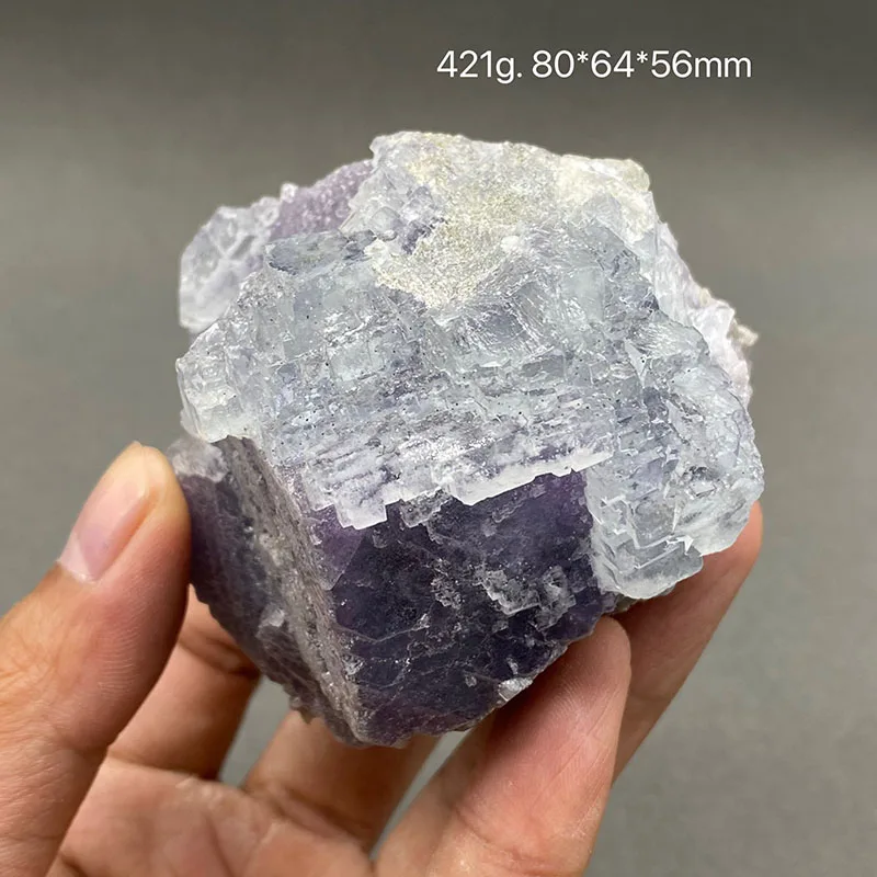 100% Natural China Hunan Yaogangxian Fluorite Crystal Rough Stone Quartz Mineral