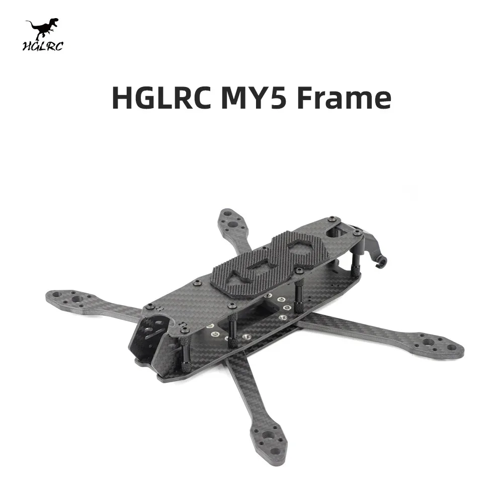 

HGLRC MY5 5inch RC Freestyle Racing Drone Frame 225mm Wheelbase for High Performance Drifting and Racing