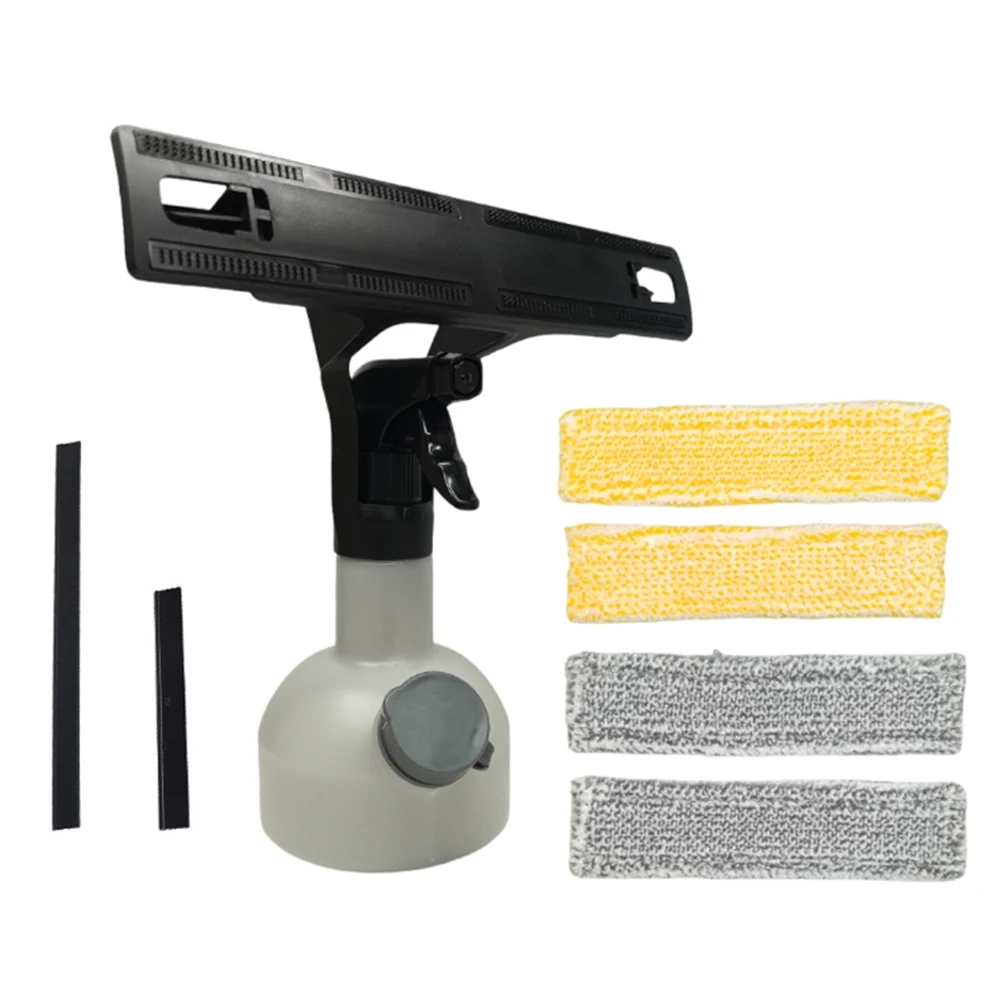 Herramienta limpiadora de ventanas A74E para Karcher WV1 WV2 WV3 WV5 WV7, botella pulverizadora, juego de almohadillas para fregona y raspador, piezas para máquina limpiadora de ventanas