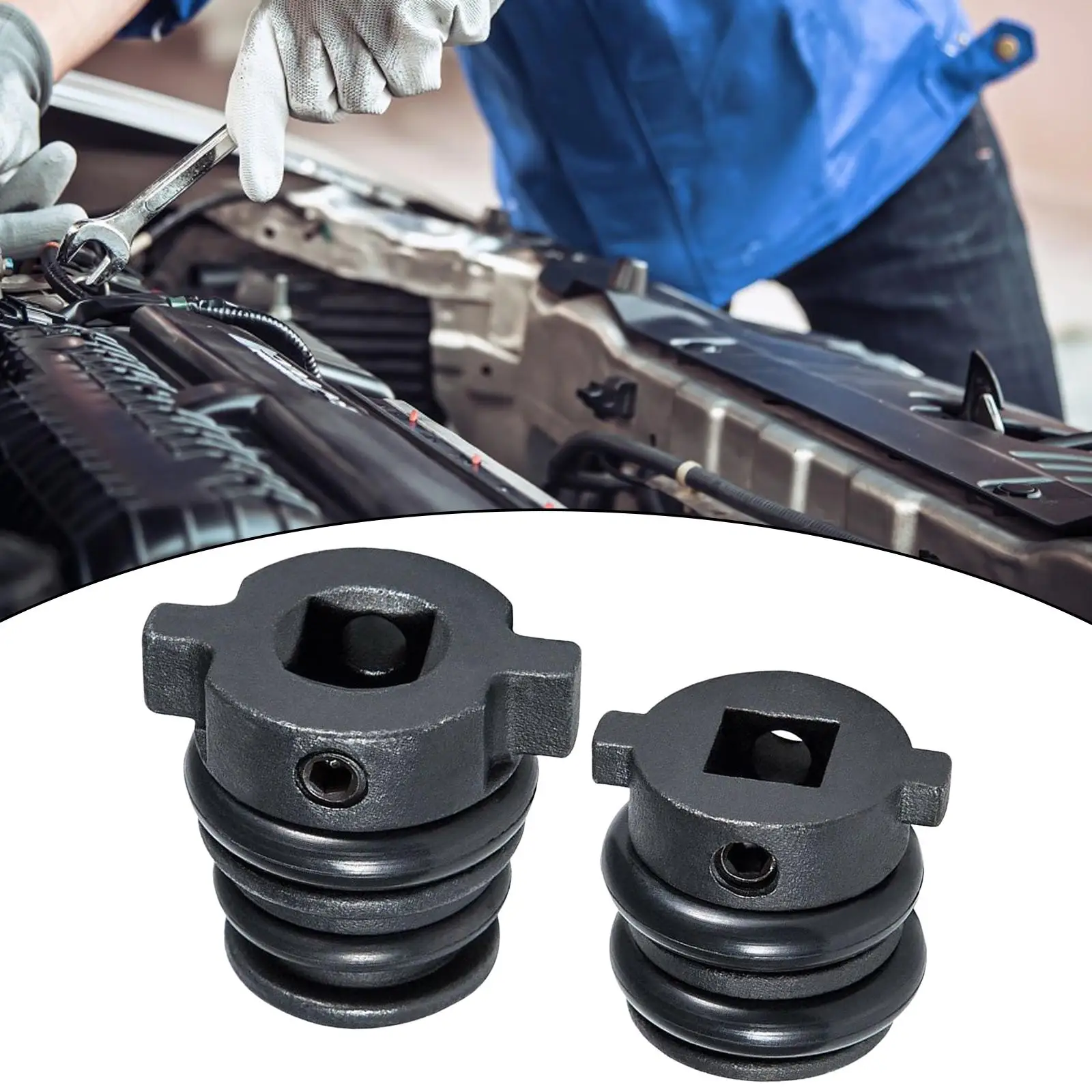 2 Pieces Injector Cup Remover Installer Tool Professional Automobile Repairing Accessory Easily Install J-48824 for Detroit