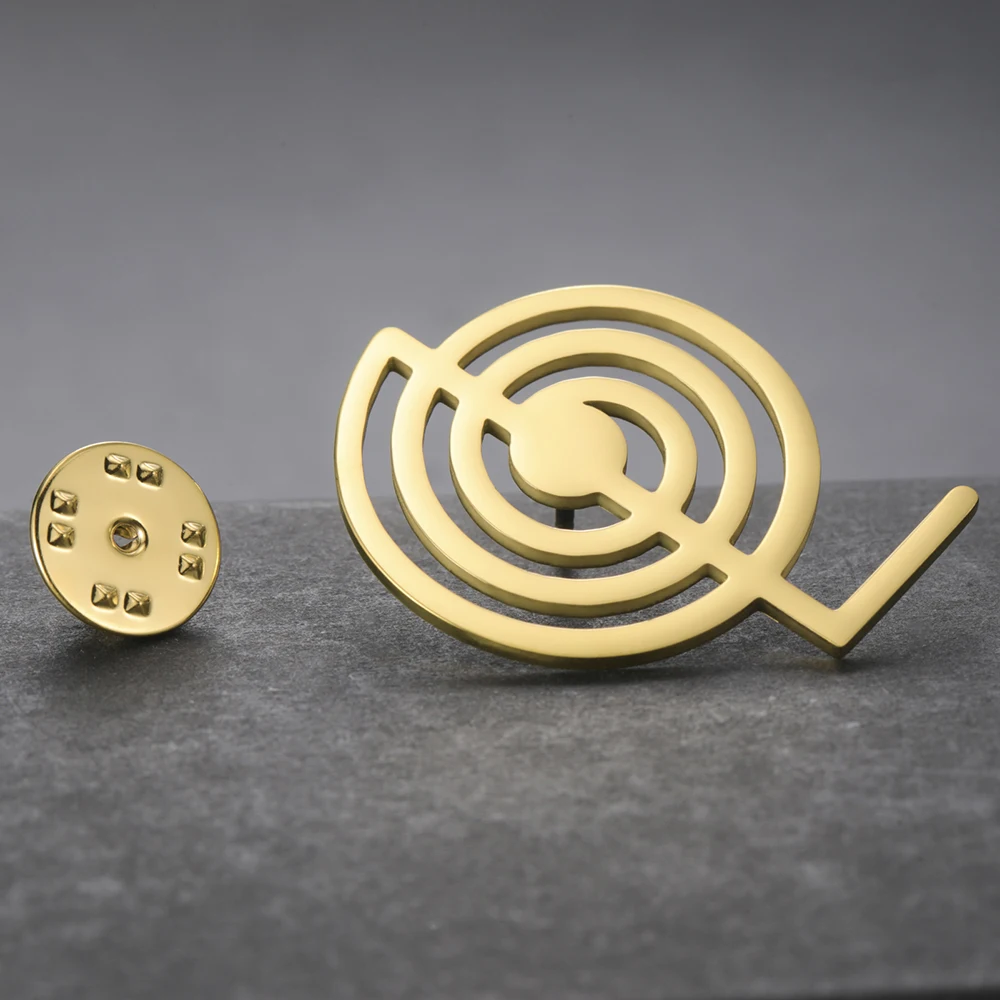 Dawapara Cho Ku Rei Brosche Pins Heilung Symbol Yoga Spiritueller Schmuck Reiki Chokurei Heilige Geometrie Edelstahl Zubehör – Detail 14