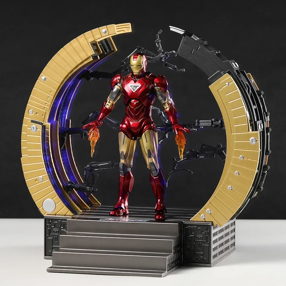 

ZD Iron Man MK6 with Suit-up Gantry Action Figure Model Doll Toy Collectible For Gift