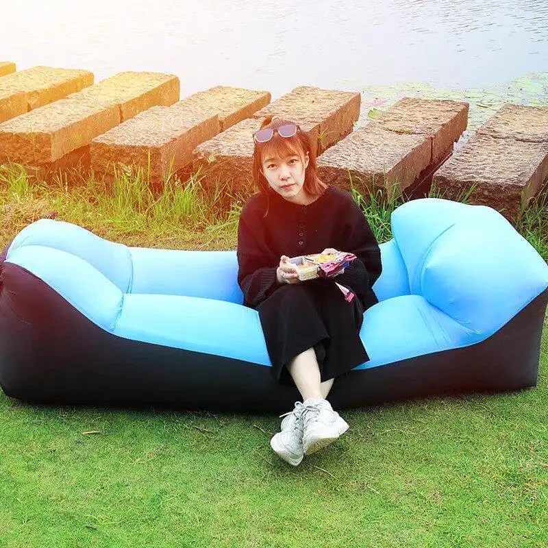 Portable Outdoor Inflatable Lazy Camping Air Cushion Sitting Inflatable Lying Down Nice Outdoor Furniture Opblaasbaar ZYCQSF