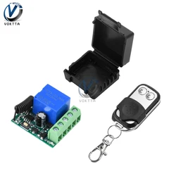 433MHz Wireless RF Remote Control Switch Relay Self-locking Receiver Module DC12V 2-Way Remote Controller Receiver Transmitter