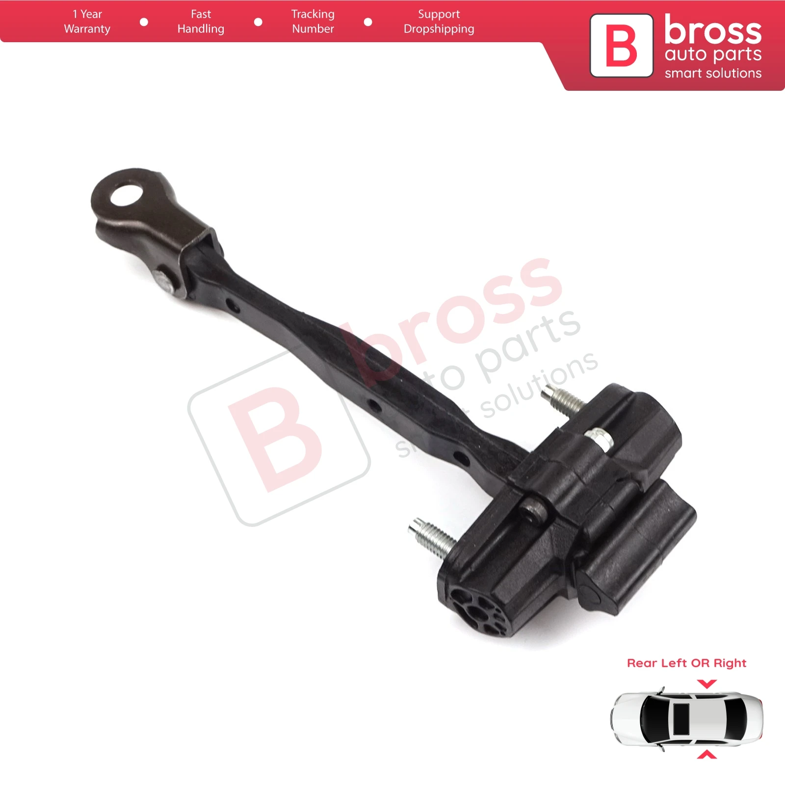 

BDP1235 Rear Left or Right Door Catch Hinge Brake Stop Check Strap Limiter 13456270 for Vauxhall Opel Astra K Crossland X