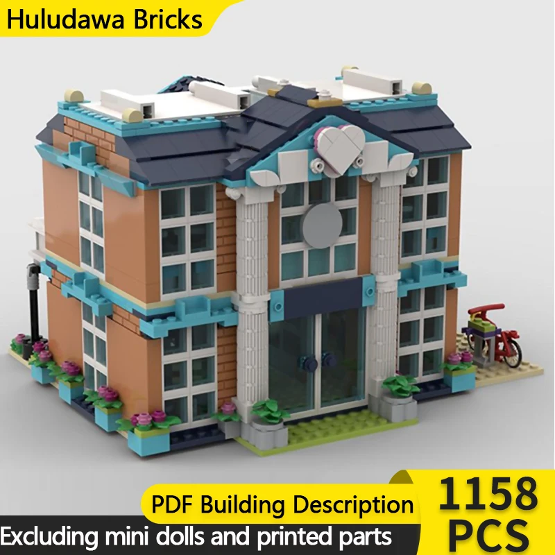 

Модель с видом на улицу, строительные кирпичи, городской центр, автономная школьная модульная технология, детские праздничные подарки, сборка игрушек, костюм