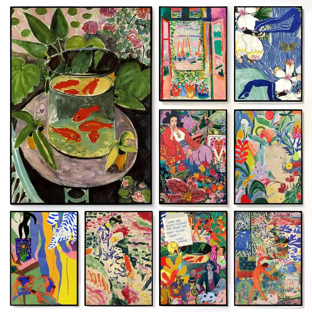 Fauvism Art H-Henri Matisse Painting Poster American Film Mural Home Childrens Room Wall Decor Print