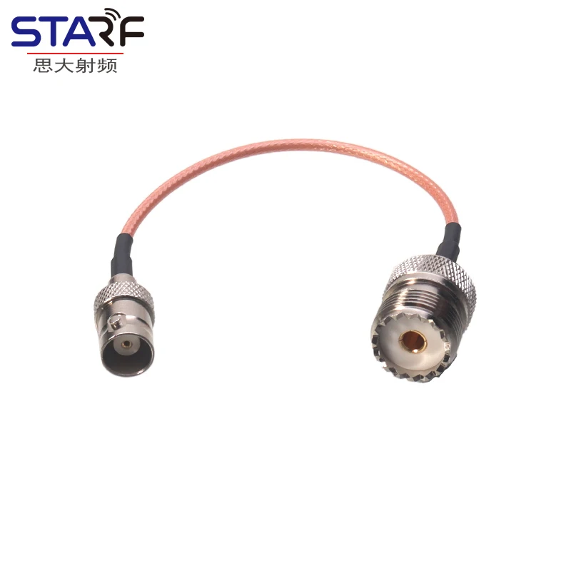 BNC female to UHF female RG316 feeder coaxial connector extension cable feeder jumper