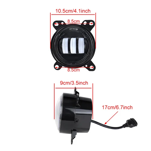 Imagen 2 del producto Luz LED antiniebla para montaje de camión DAF XF 105, 1 par