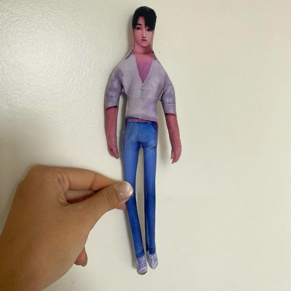 Movie Kpop Demon Hunters Saja Boys Cosplay Doll Abstract Joint Twistable Figure Plush Stuffed Cotton Dolls Room Decoration