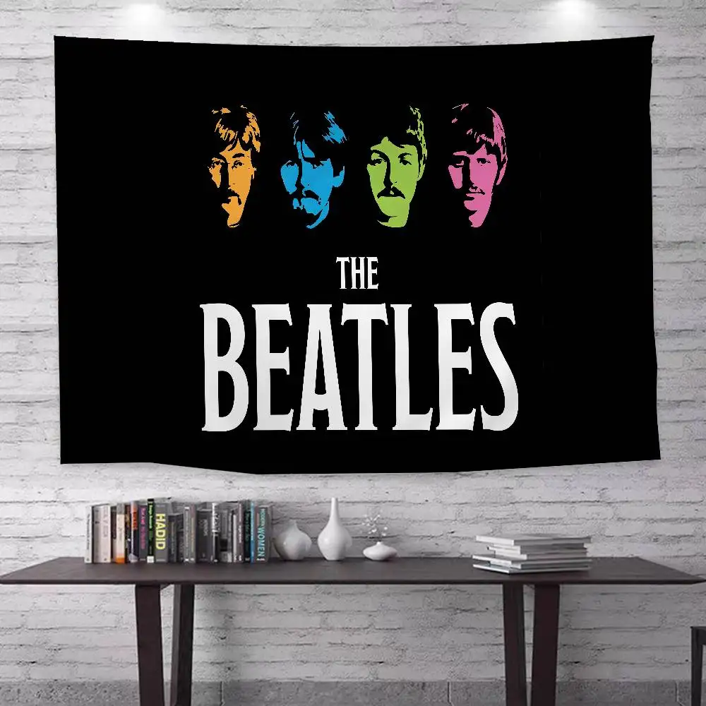 The B-Beatles Rock Band Printed Large Wall Tapestry Art Science Fiction Room Home Decor Decor Blanket