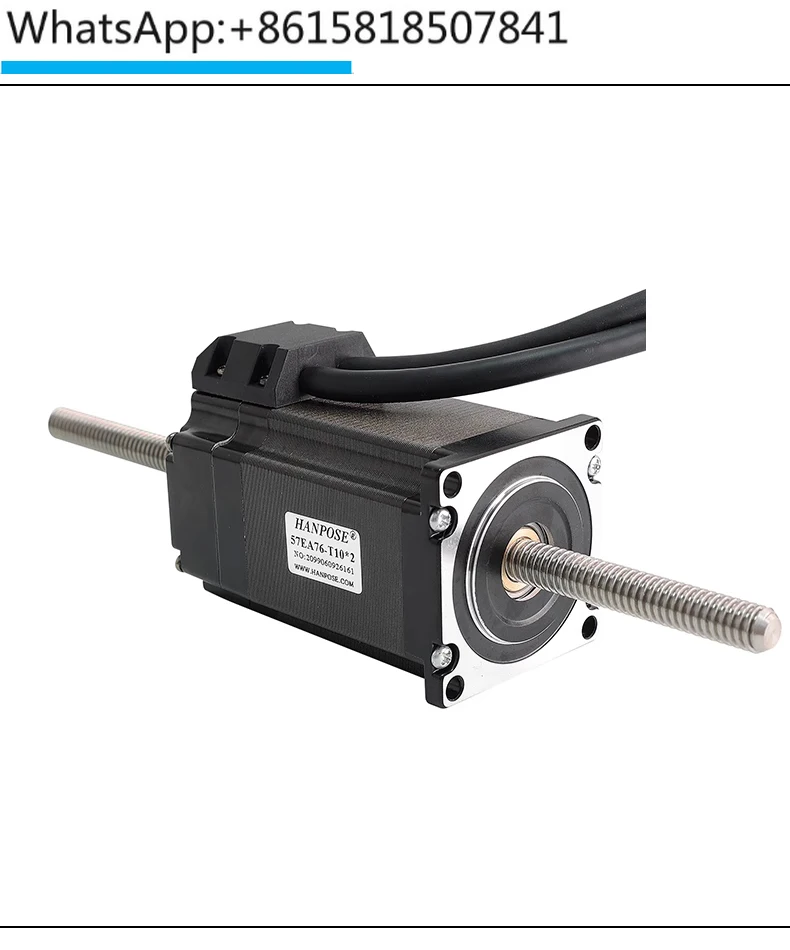 Closed loop through trapezoidal screw 57 stepper motor diameter T10mm linear motion reciprocating motor