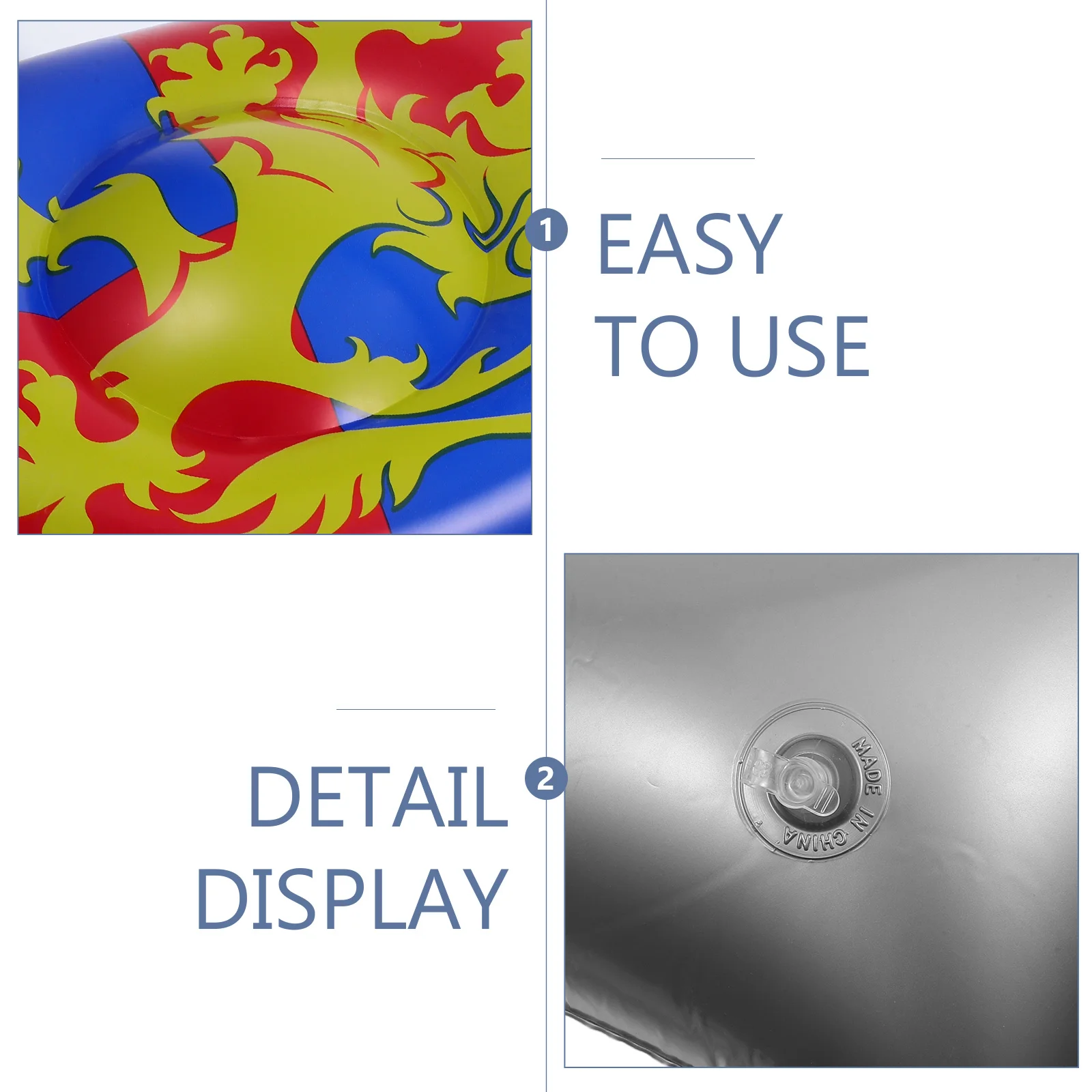 Set di scudi e spade gonfiabili per bambini da 4 pezzi per avventure di giochi di ruolo Puntelli gonfiabili dai colori vivaci per il tema del cavaliere pirata Samurai