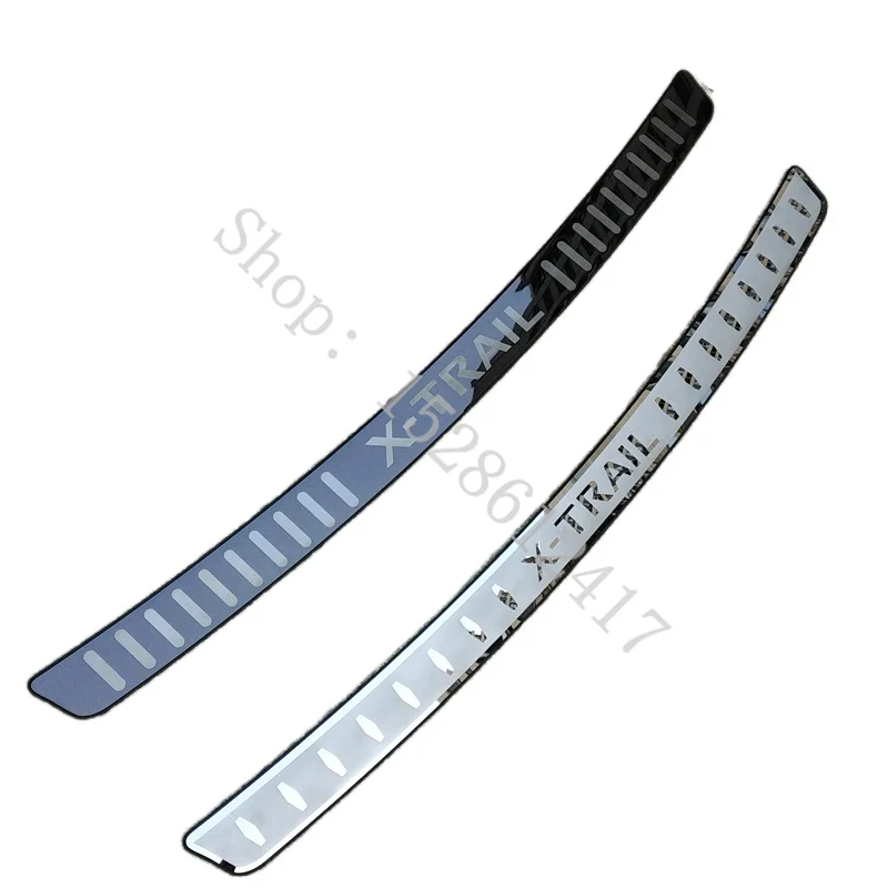 Para Nissan x-trail X Trail T32 2014 ~ 2021 Protector de parachoques trasero de puerta de acero inoxidable alféizar maletero placa de rodadura embellecedora accesorios de coche