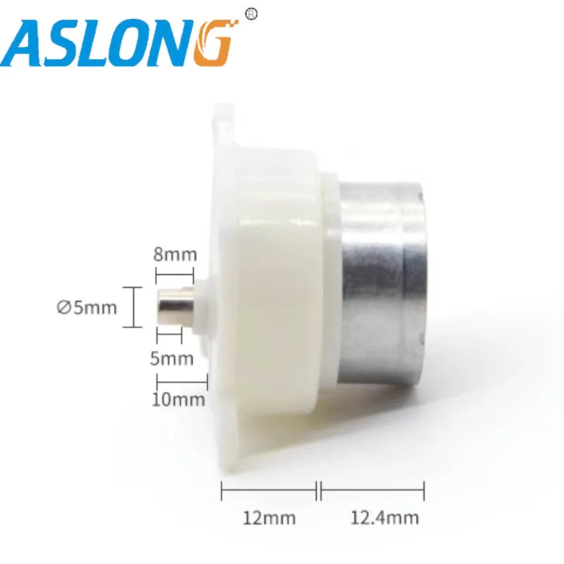 JST30-300 battery supply plastic gearbox reducer 6V Micro dc motor  DC Reduction motor for showcase Low speed Low noise ASLONG