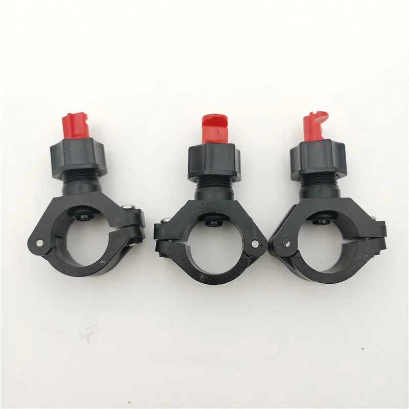 wide flat fan spray clamp water pipe nozzle Clamp eyelet clip spraying tip  Easy Install Plastic Pipe Clamp garden