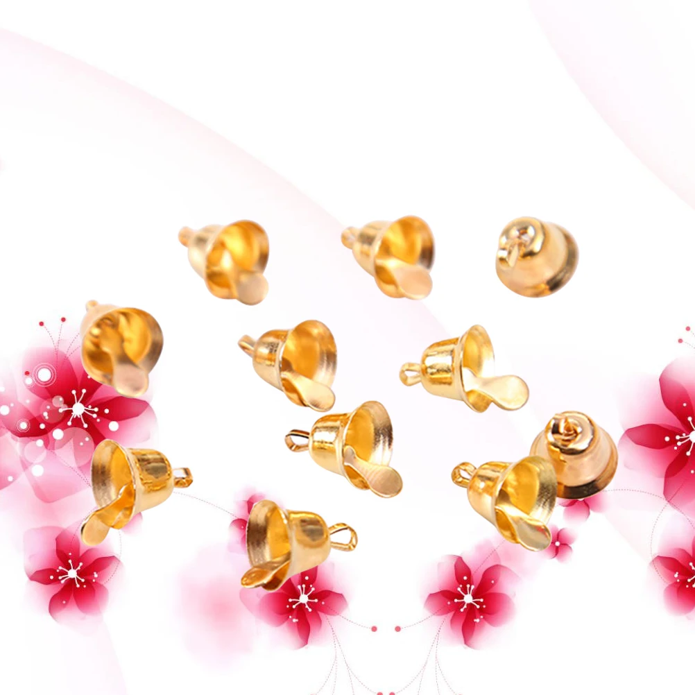 

20pcs 1.1Cm Golden Metal Jingle Bells Small Christmas Bells Decorations For Tree Diy Crafts Pendant Holiday Ornament