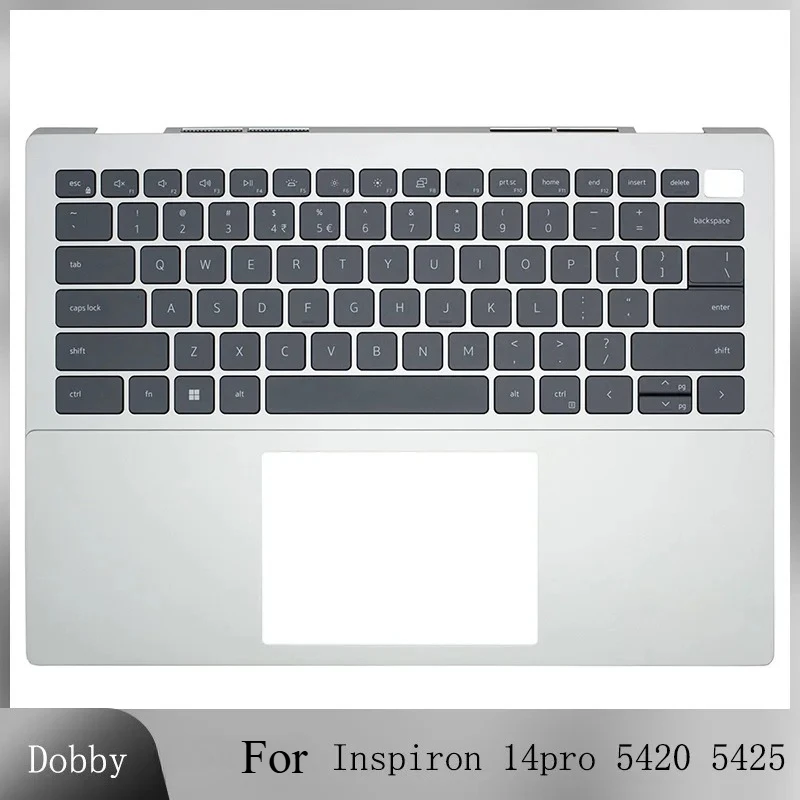 

Original New US Keyboard For Inspiron 14pro 5420 5425 0Y8CK3 Palmrest Upper Cover Top Backlit Keyboard Replace Case Silver Shell