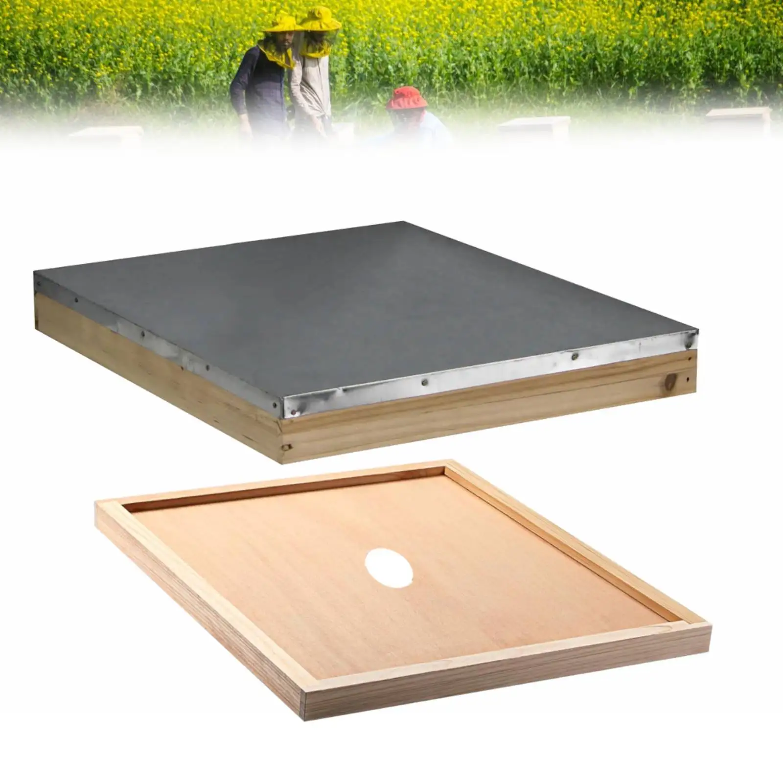 2-in-1 Beehive Top Cover Set Includes 1 Beehive Top Cover 1 Inner Cover Beehive Components Suitable for 10-frame Beehive