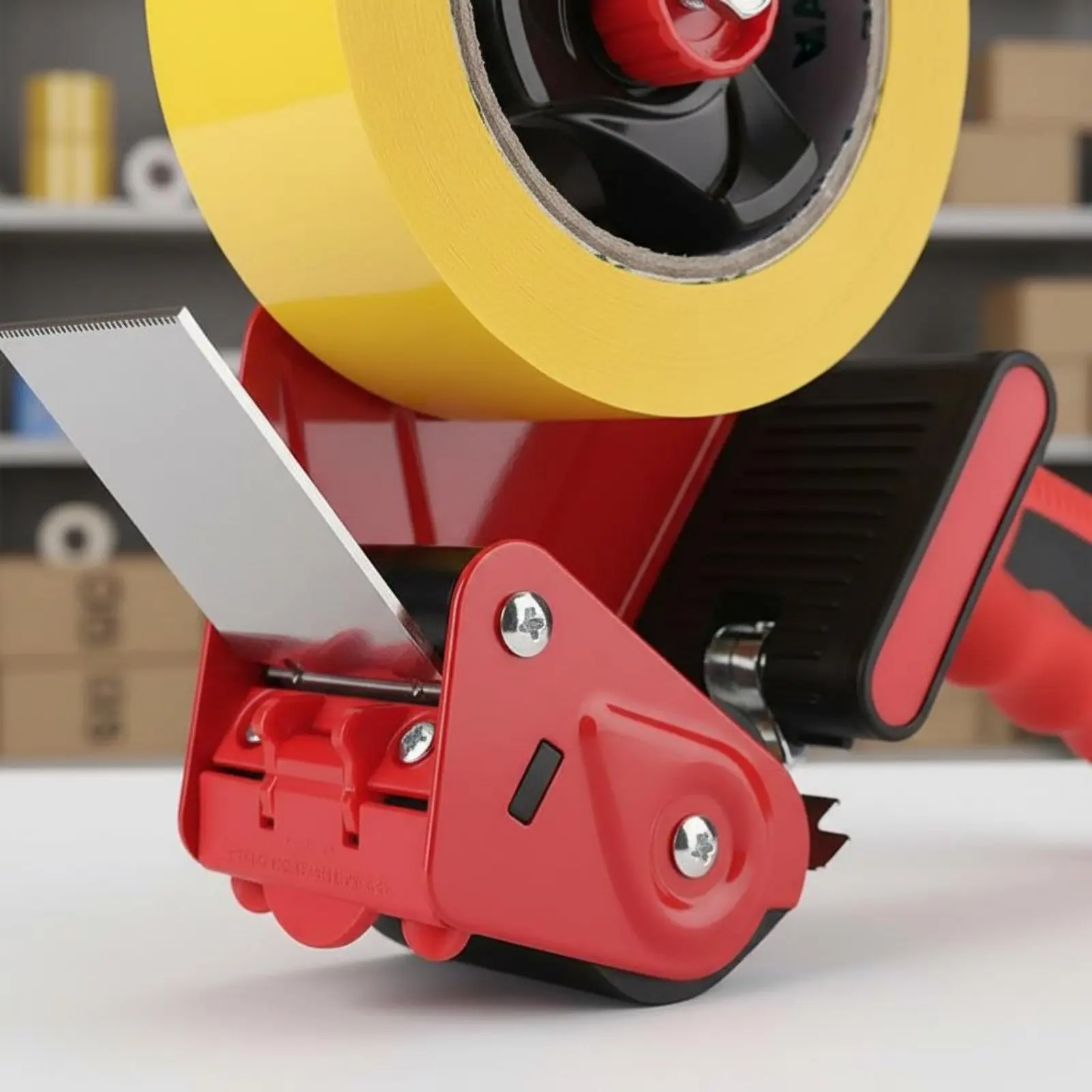 

Box Sealing Tape Ergonomic Handle Handheld Tape Carton Sealing Dispenser Sturdy Duty Box Sealer Tool for Warehouse