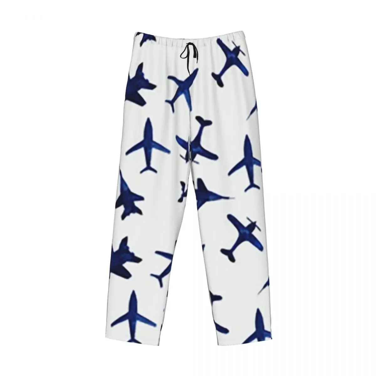 

Изготовленные на заказ случайные самолеты с узором, пижамные штаны для авиационного истребителя, мужская одежда для сна, штаны для сна с карманами