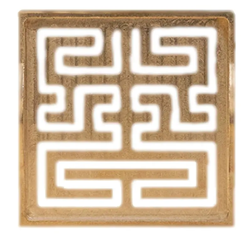 HLZS-Incense Stamp Tool Square Double Ear Incense Stamp Model Incense Burner Tea Room Office Temple Ornaments
