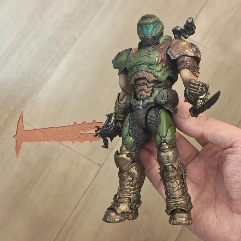 متوفر 16 سم Arkham Factory Figma # Sp-140 Doom لعبة شخصيات الحركة المفصلية الأبدية نموذج قابل للجمع هدية زينة لسطح المكتب #2