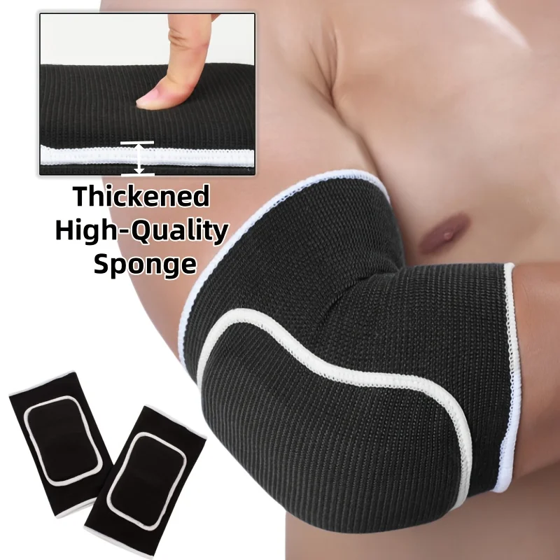 2pcs Breathable Elbow Sleeve with Sponge, Elbow Sleeve Support Sponge, Highly Elastic Elbow Brace, Soft and Breathable Fabric