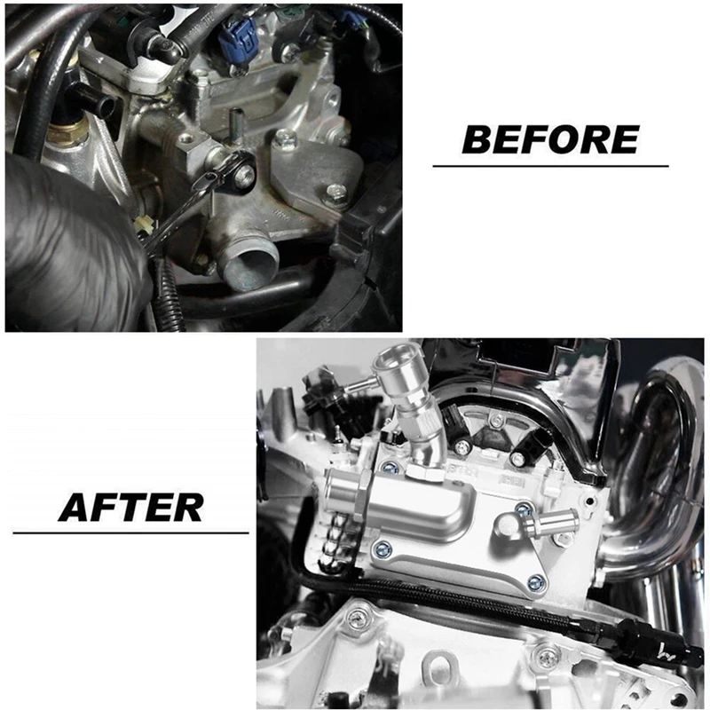 Super Sale Auto Upper Coolant Housing Straight with Filler Neck and Thermost Radiator Cap Cover for Honda K24/K20Z3 LZ-IMK09S view 3