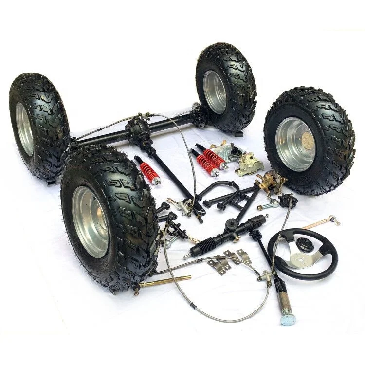 Rear Axle Differential for 16 Inch Wheel Adult 125cc Go Kart with 3-speed Semi-automatic Transmission