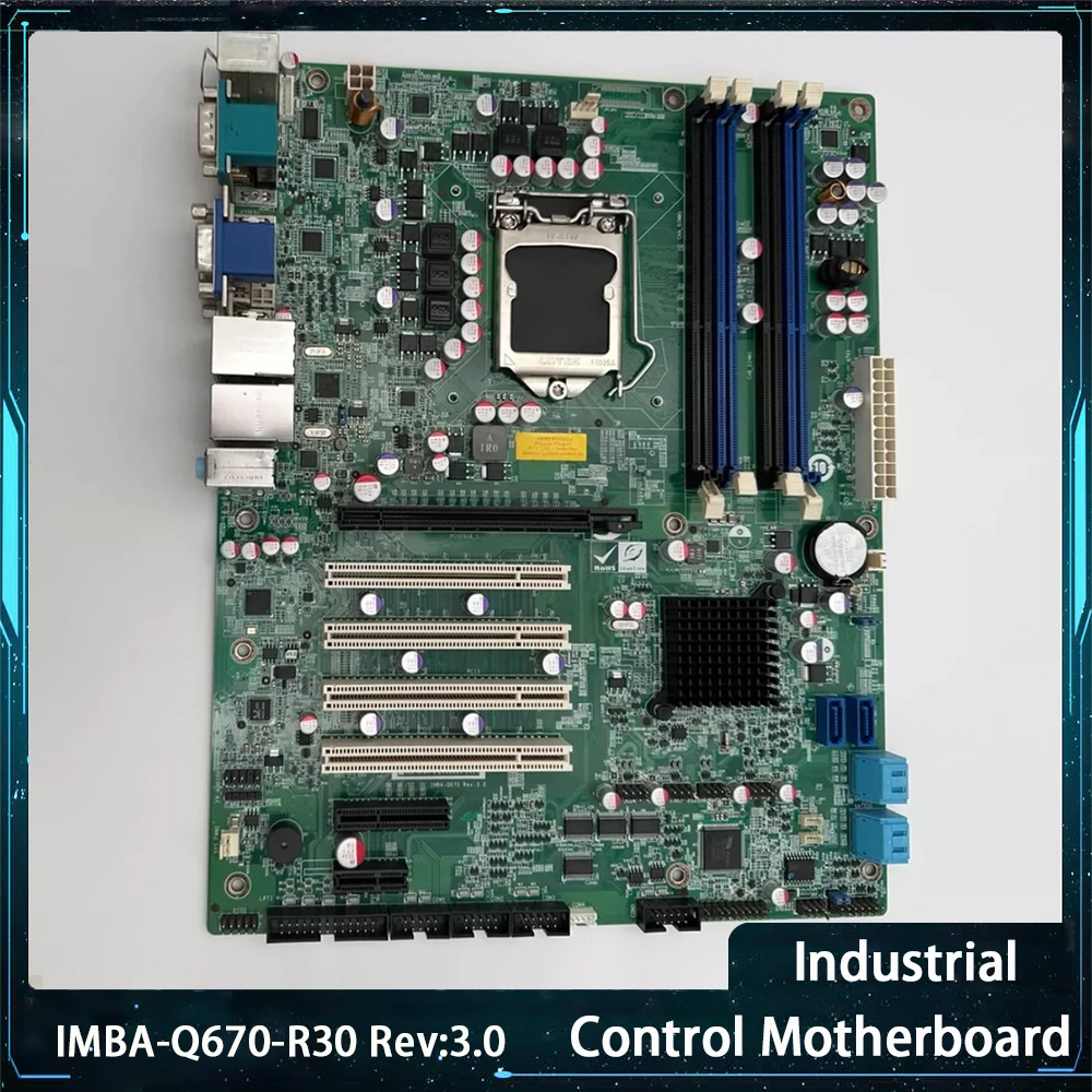 For IEI IMBA-Q670-R30 Rev:3.0 Dual Network Ports Industrial Motherboard