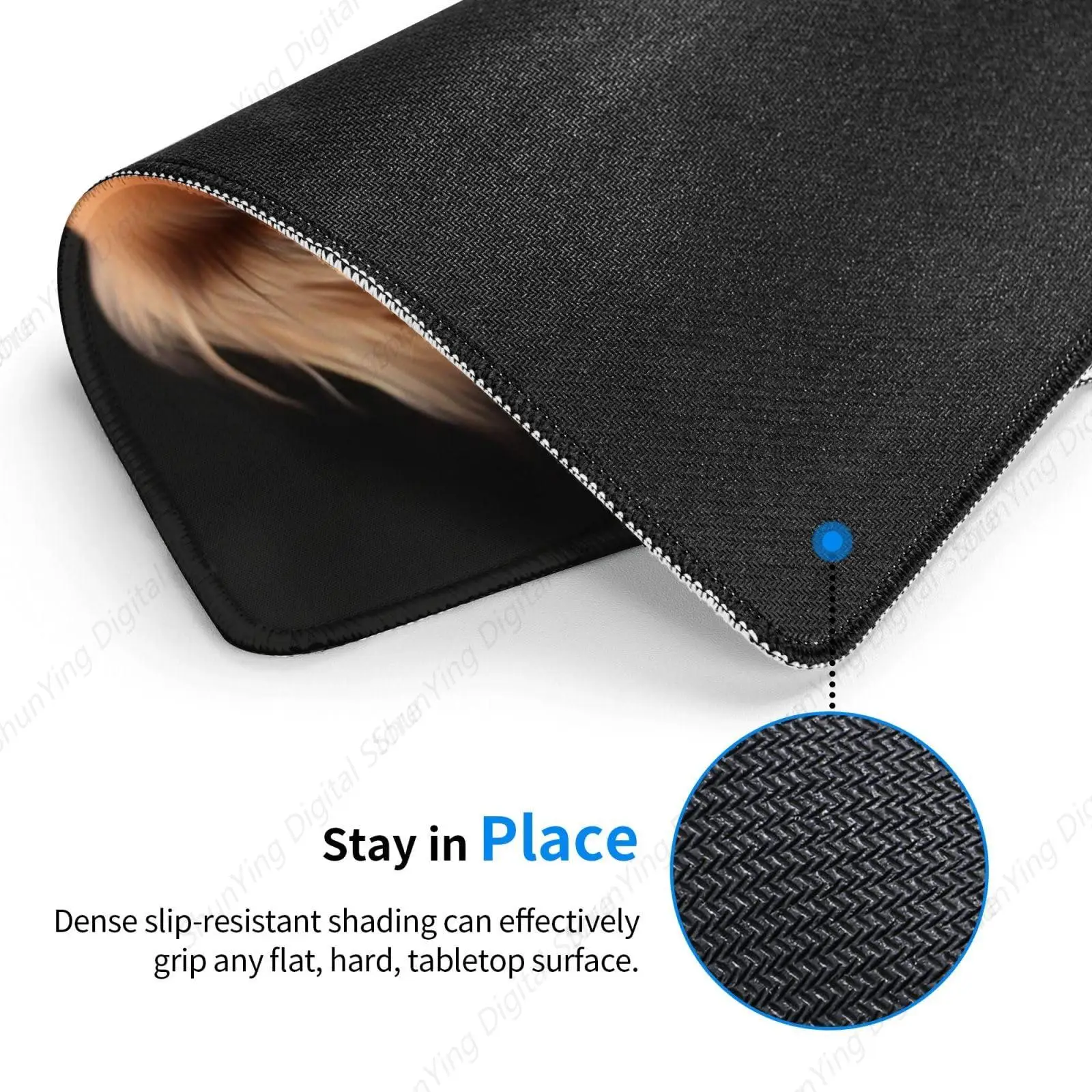 Men's And Women's Mouse Pads Long Hair Sausage Dog Table Pads Anti Slip Rubber Suitable For Gaming Office Laptop Mouse Pads