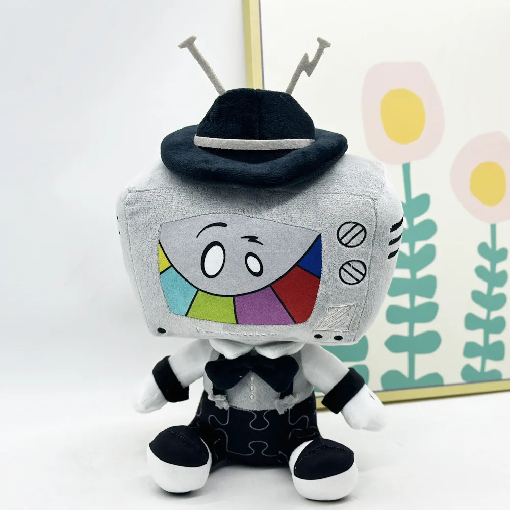 พรีเซนเตอร์ทีวี SMG4 นาย ปริศนาตุ๊กตาของเล่นตุ๊กตาน่ารักทีวีตุ๊กตาเด็กหมอนโซฟาตกแต่งของเล่นของขวัญ