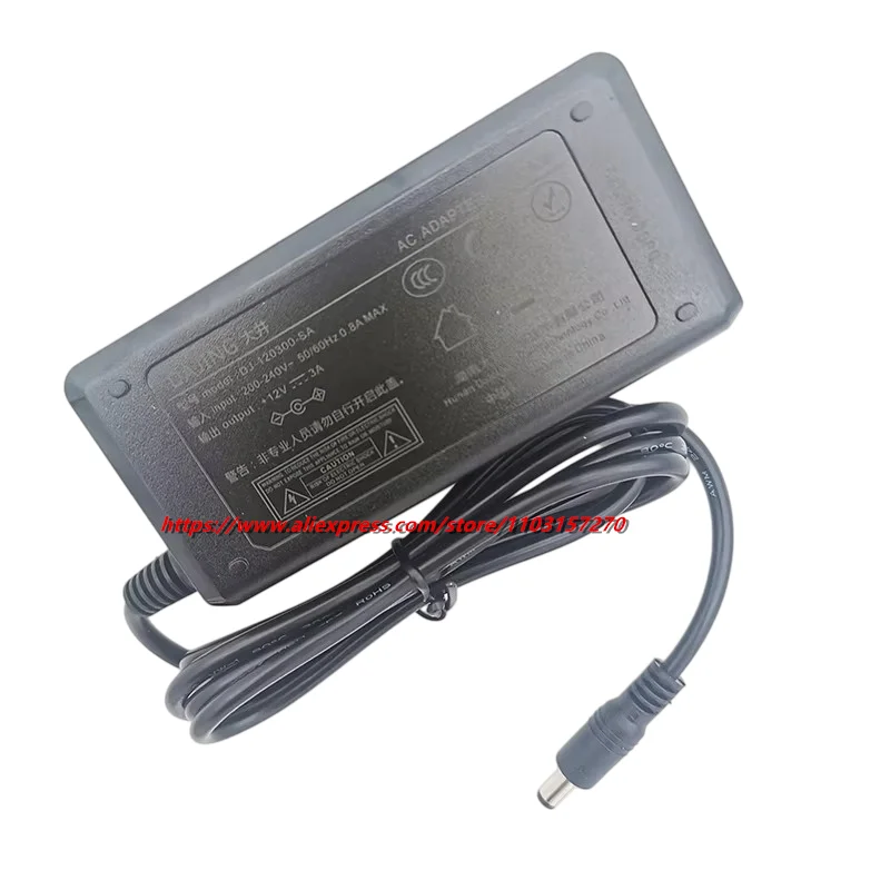 Original DAJING 12V 3A 36W AC DC Power Adapter ADP-36C2  DJ-120300-SA for TV LCD Monitor Power Supply Adaptor Charger