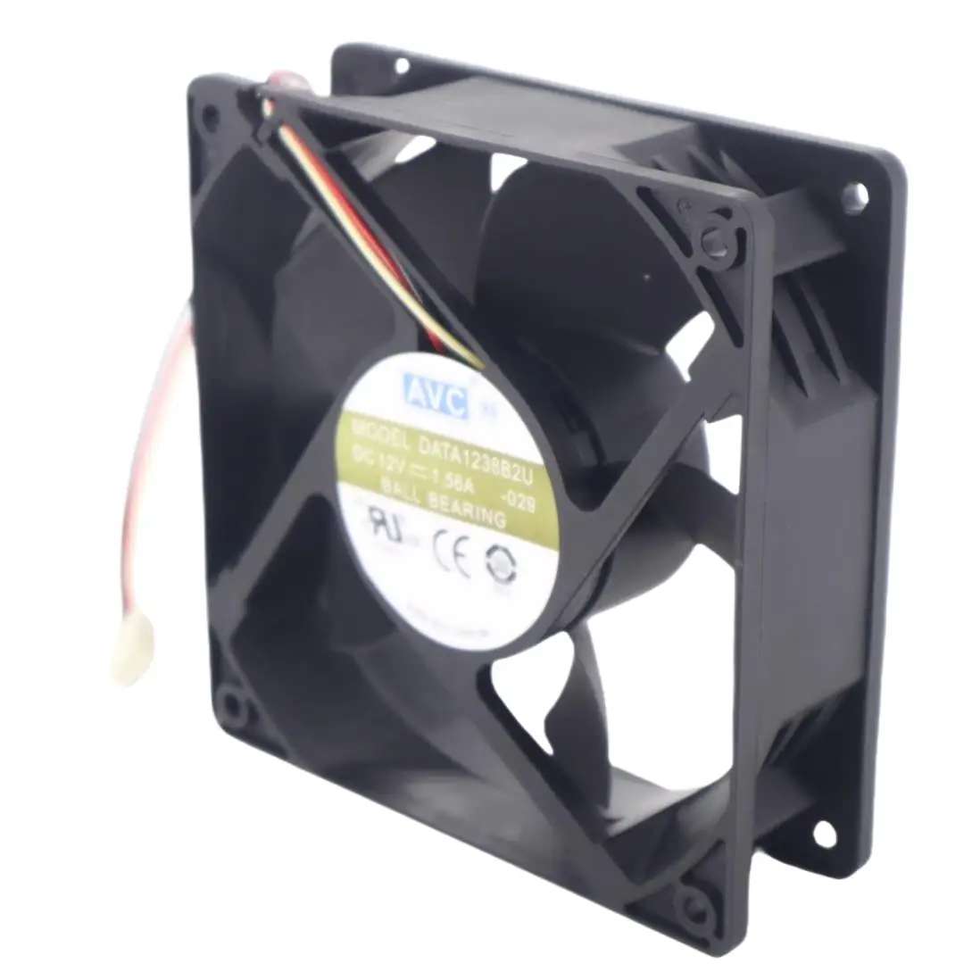 120 ミリメートルケースファン AVC DATA1238B2U 120 × 120 × 38 ミリメートル DC 12 V 1.56A デュアルボール高気流サーバー冷却ファン