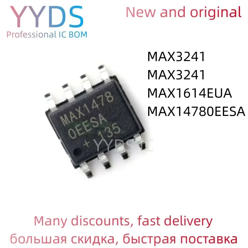 MAX14780EESA+T MAX3241CAI+T MAX3241CAI+T MAX1614EUA+T 100% Brand New Original IC SOP