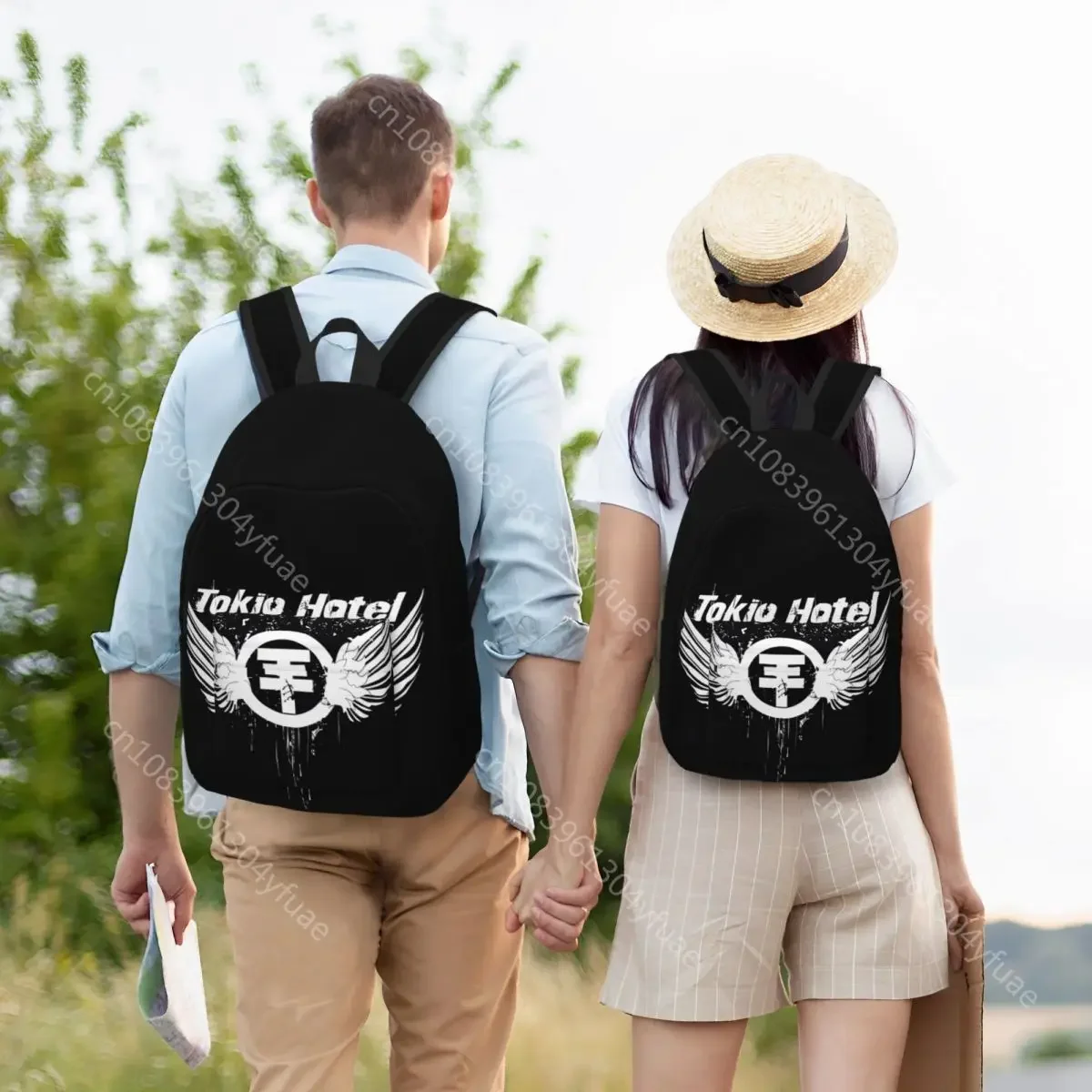 Tokio Hotel Backpack Unisex Singer Music Rock Soft Backpacks Polyester Pretty High School Bags Hiking High Quality Rucksack