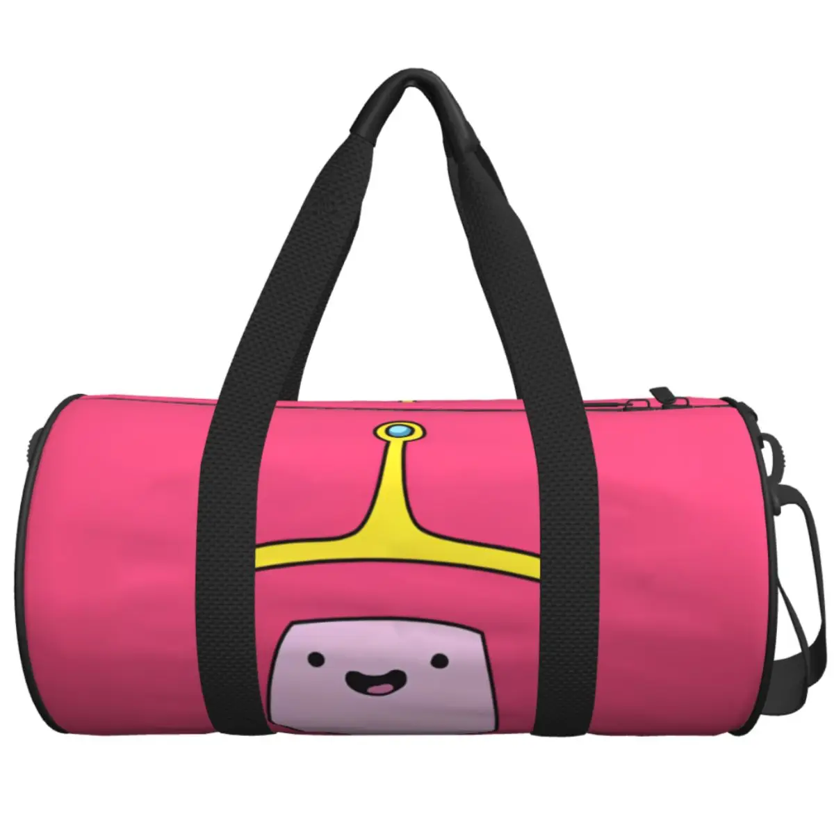 

Princess Bubblegum Gym Bag Adventure Kawaii Times Portable Sports Bags Gym Accessories Handbag Retro Fitness Bag For Couple