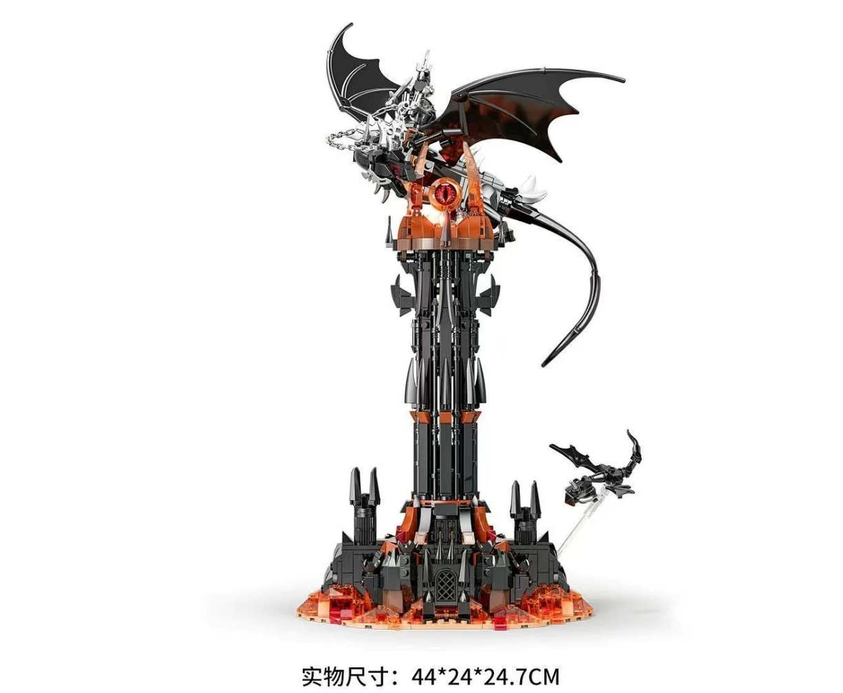 

2026 MOC Высокосложный конструктор «Башня тёмной магии» (Башня Ушанке), научно-фантастические строительные блоки, детская игрушка