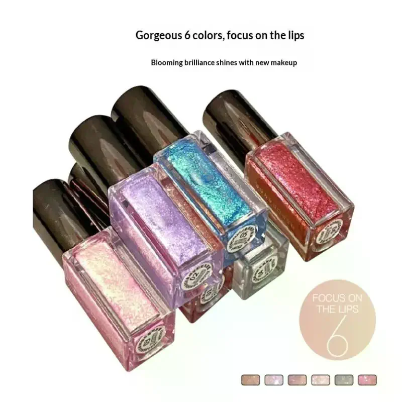 7 Colors Chameleon Glitter Lip Gloss Lasting Moisturizing Translucent Liquid Lipstick Shimmer Lip Glaze Plumper Makeup Cosmetics