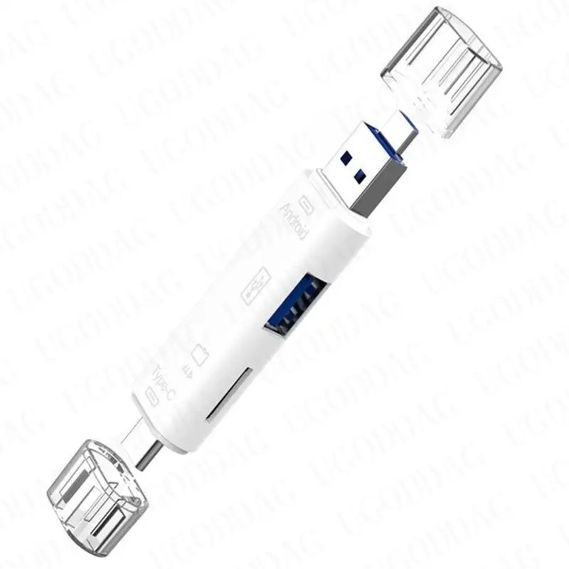 5 в 1 Многофункциональный Usb 2.0 Type C Usb Micro Usb Tf SD кардридер