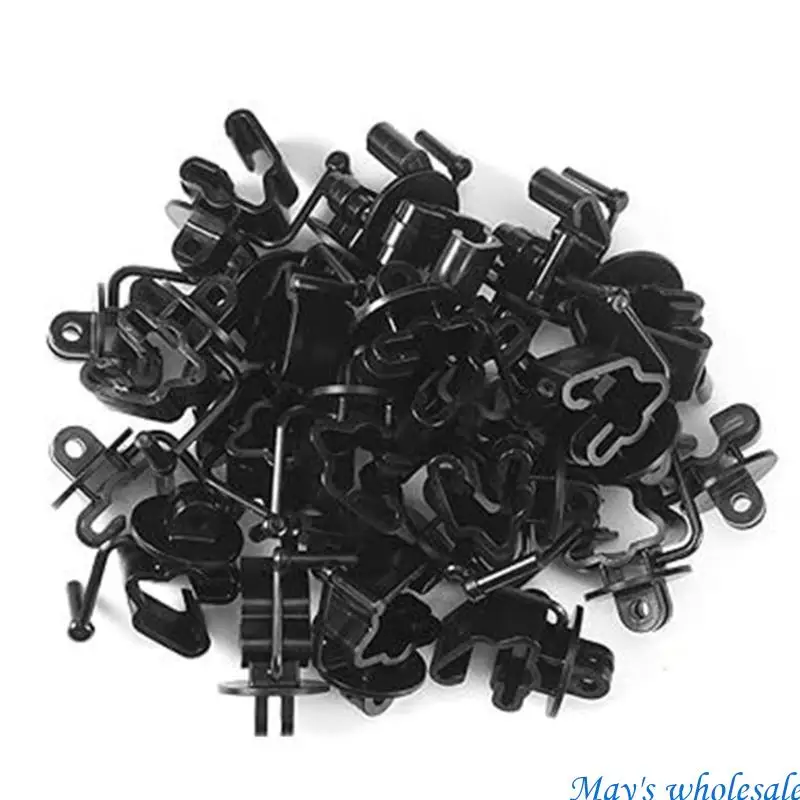 25Pieces Farm Fence T Post Insulators with Lock Sturdy Plastic Materials 448A