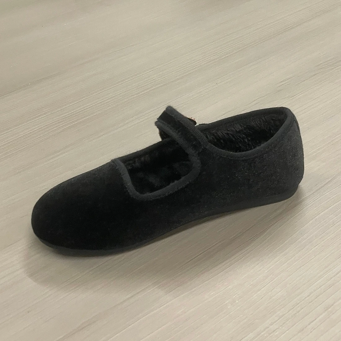 Simple Black Color Decoration Princess Shoes Fashion Dressing Shallow Camping Performance Girls' Shoes