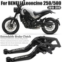 Palancas de embrague de freno CNC, empuñaduras de manillar extensibles ajustables para Benelli Leoncino250 500 2018-2019