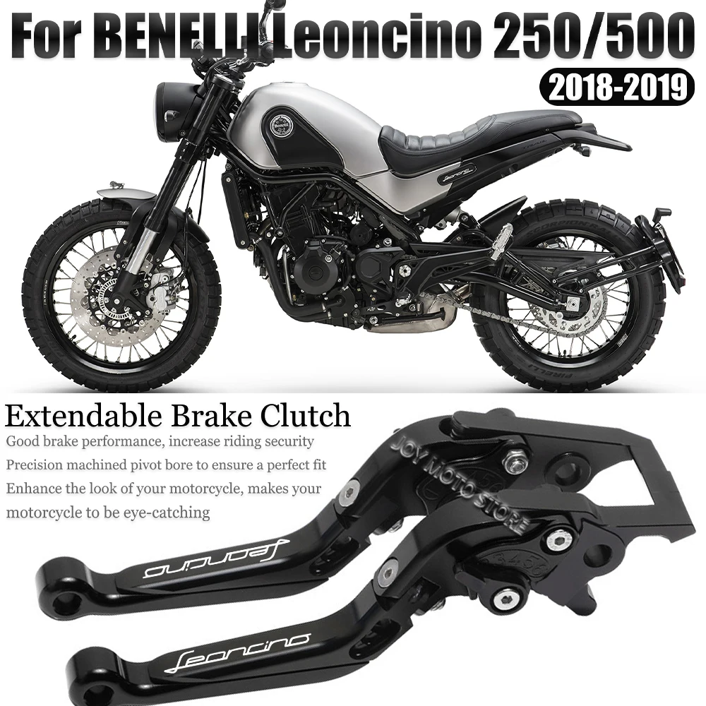 For Benelli Leoncino250 500 2018-2019 Motorcycle Accessories  CNC Brake Clutch Levers Adjustable Extendable Handlebar Grips