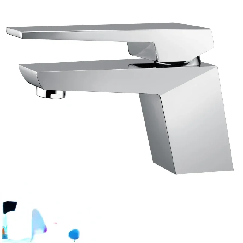 Watermark Approval  Modern brass Mixer Tap  Matte Black Square Design Faucet basin  Color Could Customized Tap